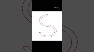 Desmos alphabet design of letter "s"