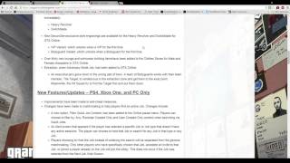 GTA Online PS4 Title Update 1.15 PATCH NOTES