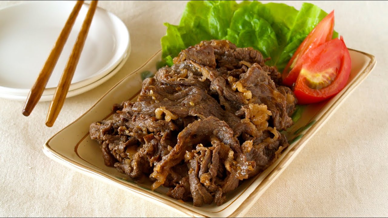 Quick and Easy Yakiniku (Japanese Grilled Meat) in a frying pan 簡単焼肉 - OCHIKERON - CREATE EAT HAPPY | ochikeron