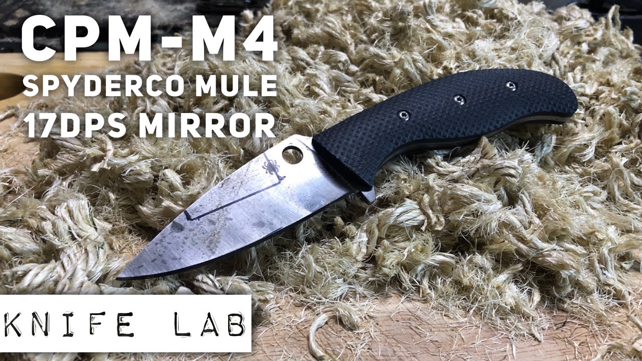 M4 Steel Edge Retention Spyderco Mule YouTube
