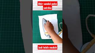 Carving sandals using an iron is easier #carvedsandals #sandalcarvingtricks