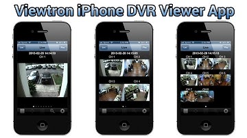 iPhone Live Camera Viewer App for Viewtron CCTV DVRs
