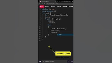 How to print Fibonacci series(iterative method) #shorts #coding #youtubeshorts #learning #computer