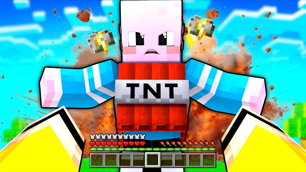 Minecraft'ta SALAK KARDEŞİM SİNİRLENDİKÇE PATLIYOR!