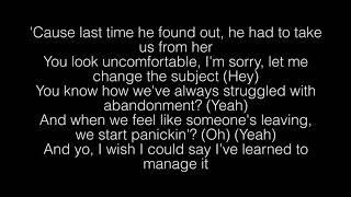 ... [verse 1] yeah, sometimes i wanna disappear like just don't exist
or find a time machine and take me back when was six maybe younger,
eit...