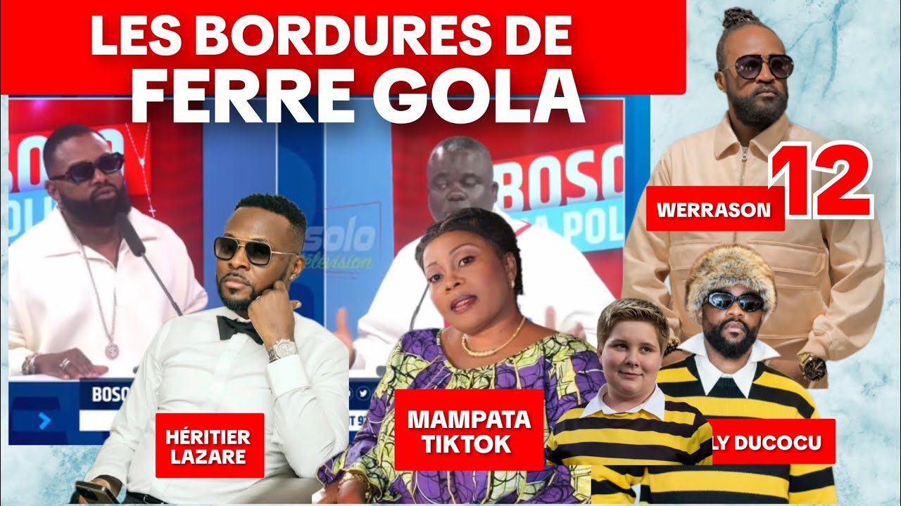 FERRE GOLA TIRE A BALLE REELLE  SUR WERRASON 12, MAMPATA, FALLY DUCOCU & HÉRITIER WATA LAZARE. 