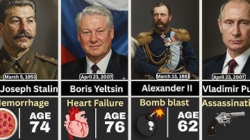 Death Reasons of Russian Rulers (862-2025) | Age of Death