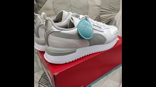 Puma R78 Wn's Metallic White Gray Silver