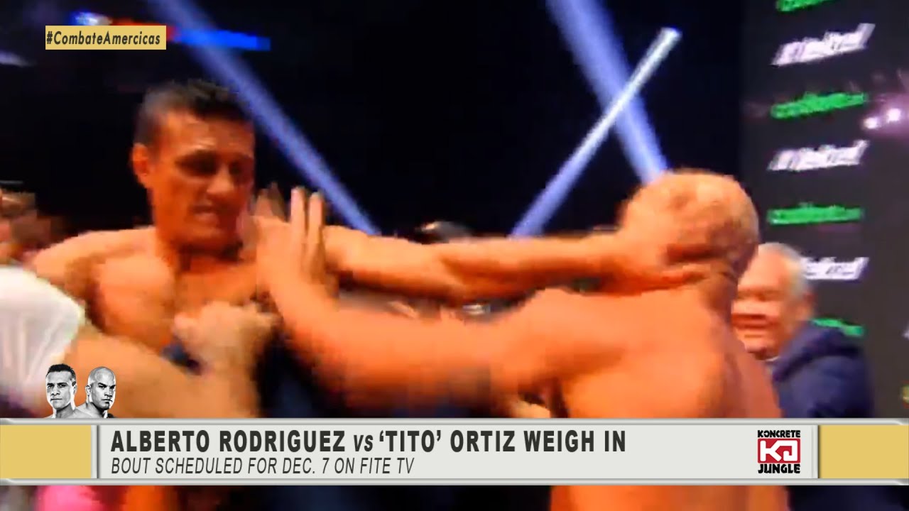 Alberto Del Rio vs Tito Ortiz Weigh In Goes Side Ways!