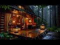 Healing Piano with Rainfall in a Tranquil Forest 🌨 Asmr for Insomnia 🎹 #ambientpianosleep