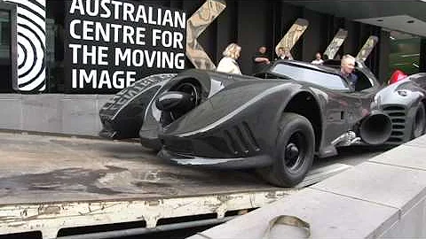 The Batmobile arrives at ACMI
