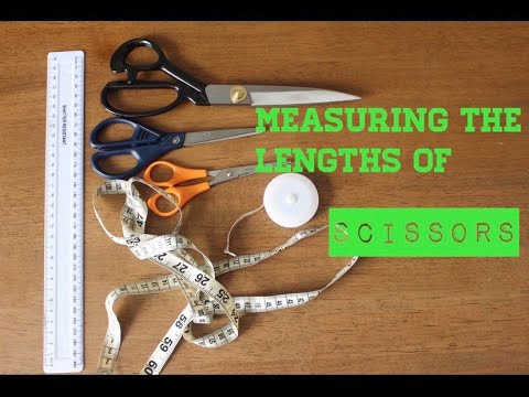 MEASURING THE LENGTHS OF SCISSORS - YouTube