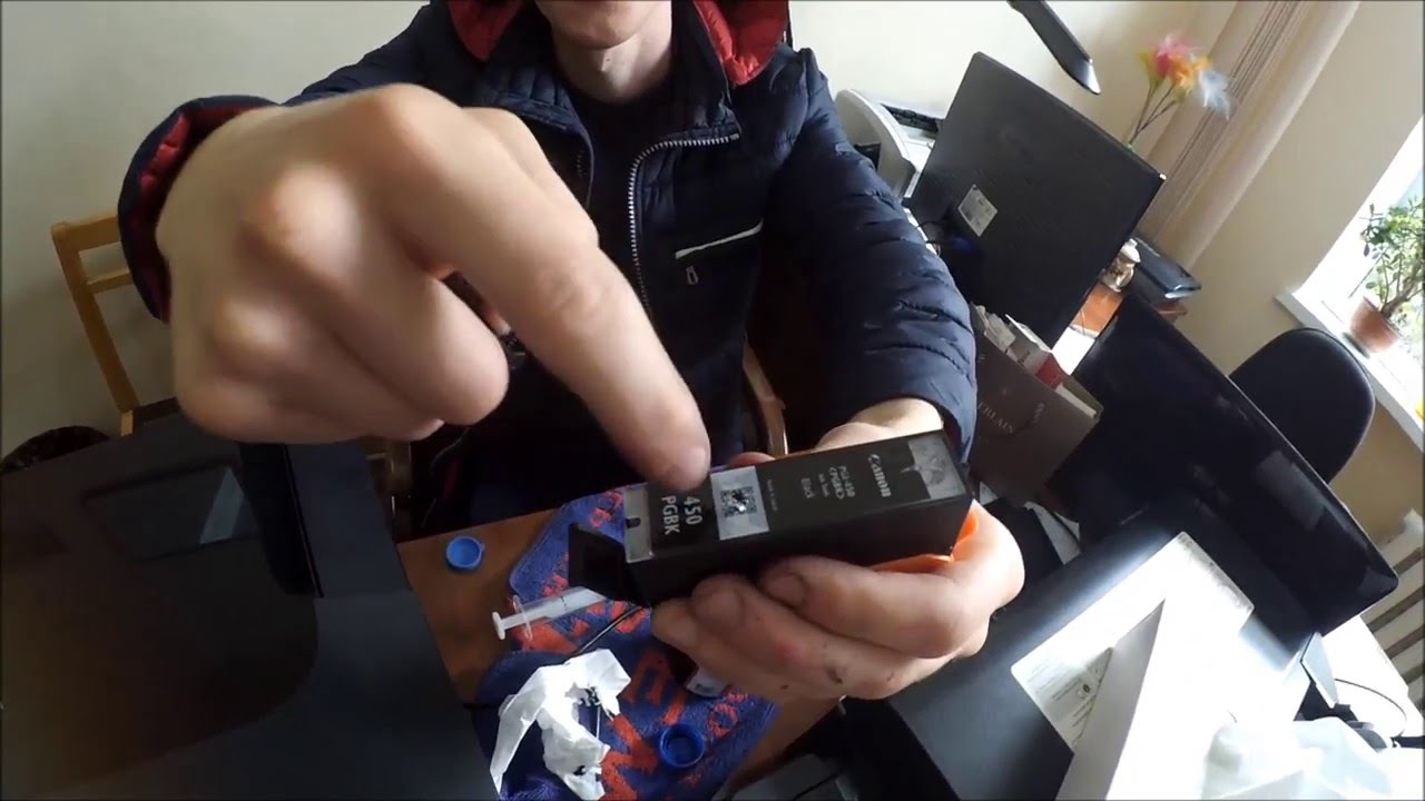 Заправка картриджей принтера Canon MG6440.