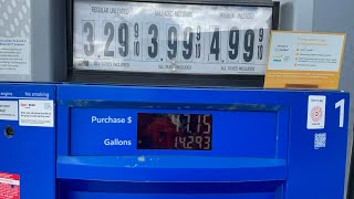 Pumping Gas at a Mobil Gas Station - Stoneham, MA