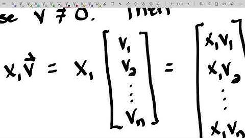 Linear Equations in Linear Algebra - Linear Independence - Sets of One or Two Vectors
