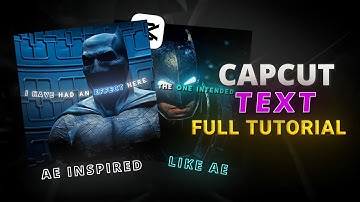 How to make AE like glowing text on capcut