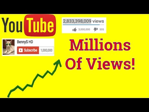 HOW TO GET 1 MILLION VIEWS AND SUBSCRIBERS ON YOUTUBE!!! FAST AND FREE! Any Video!