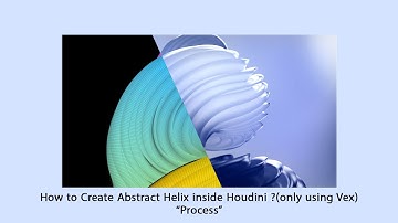 How to Create Abstract Helix inside Houdini ?(only using Vex)