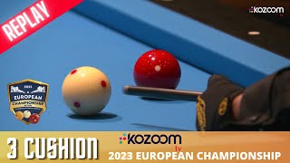 3 Cushion - European Championship 2023  - Dani SANCHEZ vs Ruben LEGAZPI