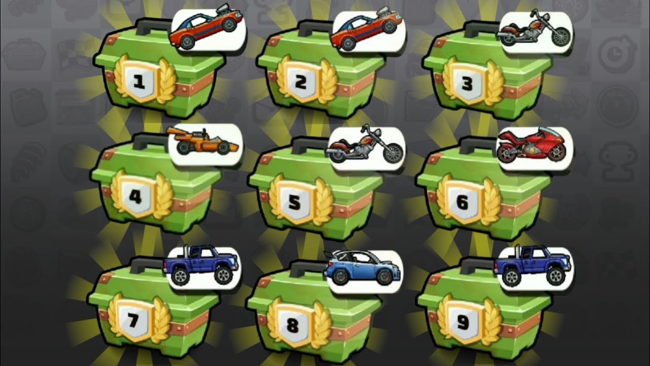 🤩 Opening All Trove Chest Hill Climb Racing 2 YouTube