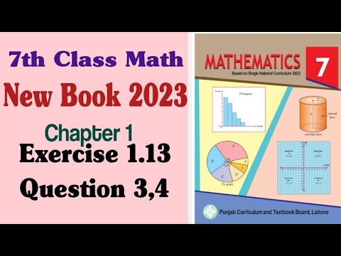 7th class math new book 2023 chapter 1 exercise 1.13 question 3,4 - YouTube