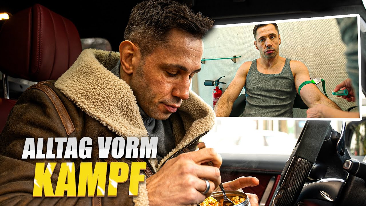 Blutabnahme, Mittagessen im Auto uvm. vorm Kampf.
