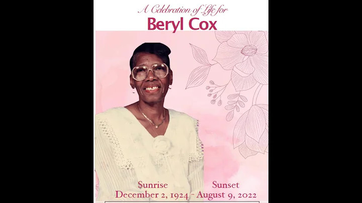 A Celebration of Life for Beryl Cox