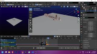 Falling letters animation - sort of a tutorial - Blender