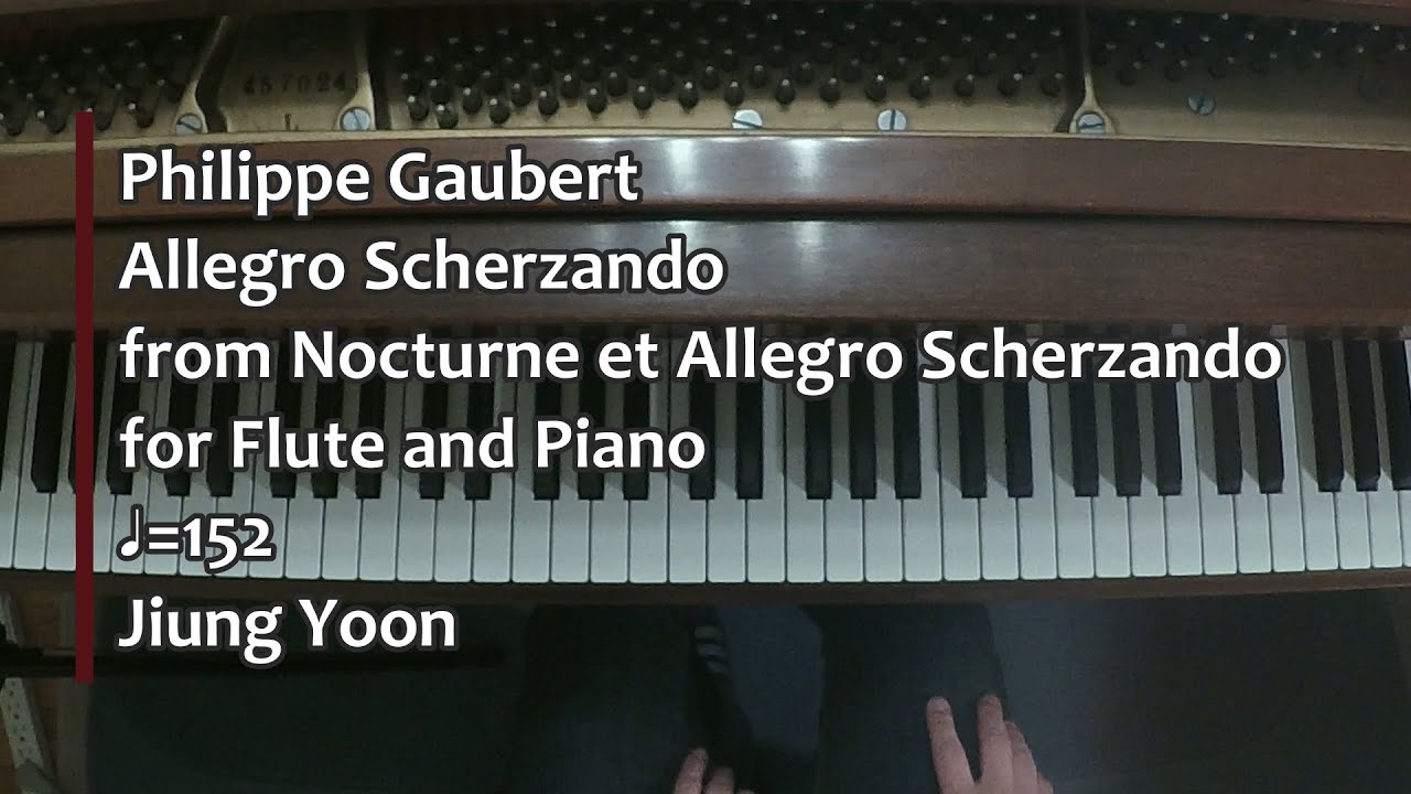 Piano Part Gaubert, Allegro Scherzando from Nocturne et Allegro
