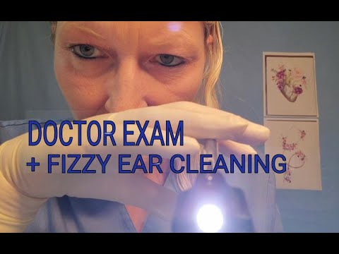 ASMR Doctor Exam + Fizzy Ear Cleaning & Beep Sounds [REAL MEDICAL TOOLS]