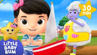 ⛵ Row Your Boat Song! KARAOKE! | BEST OF LITTLE BABY BUM | Sing Along With Me! | Moonbug Kids Songs