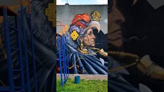 CÓMO PINTAR EN MURAL LA Cosmovisión Andina #Ecuador #Ron86 #art #graffitiArt #quito #Chacana