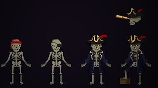 Building SKELETAL SHENANIGANS (pirate time)