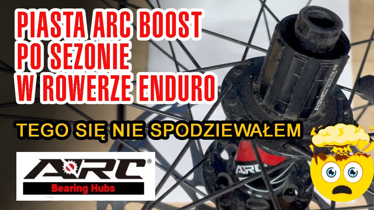 ARC MT009 Piasta z AliExpress po sezonie w rowerze enduro DH FR. ARC hub after 1 season 