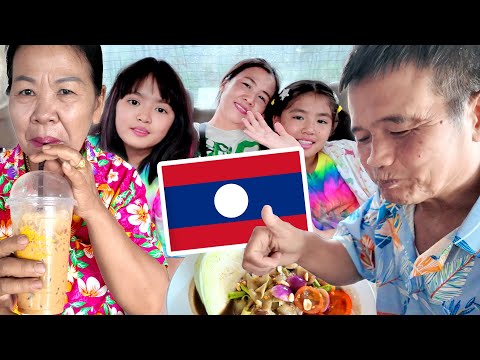หนูยิ้มหนูแย้ม พาปู่ย่าบุกลาวครั้งแรก! ขับรถข้ามแดน เที่ยวคาเฟ่–ตลาด จะเหมือนไทยไหมนะ? 🇱🇦🚗