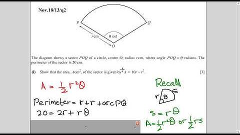 TKMaths O Level Add Maths Circular Measure N18/13/q2