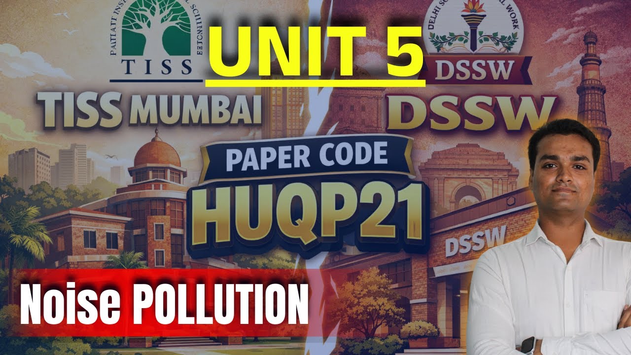 🔴 CUET PG HUQP21 LIVE | Noise  Pollution Explained 🔥 | EVS Important Topic