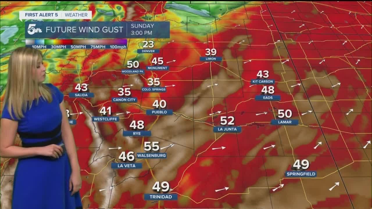 High wind warnings in effect Sunday in southern Colorado - YouTube