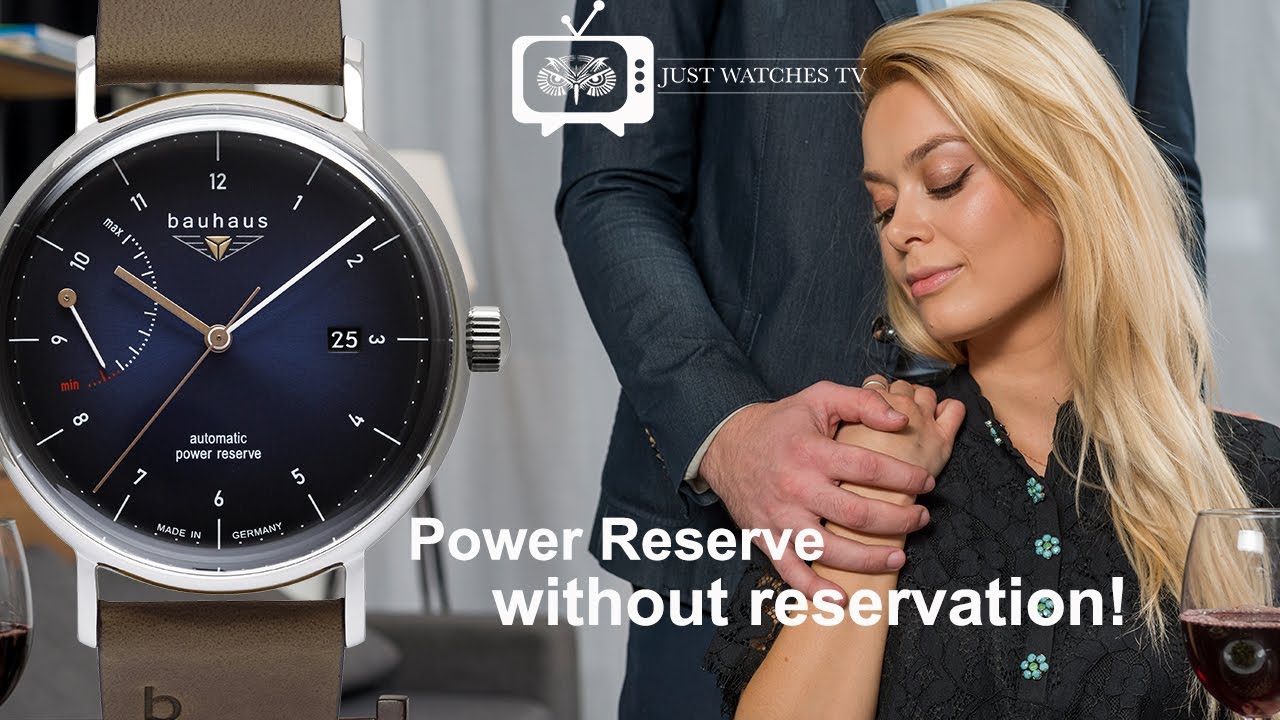 The Bauhaus 2160 Power Reserve watch, the perfect balance of minimalistic  design and robustness - YouTube