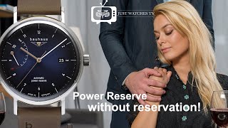 Bauhaus 2160 Power Reserve watch, perfect balance of minimalistic design & robustness on a budget
