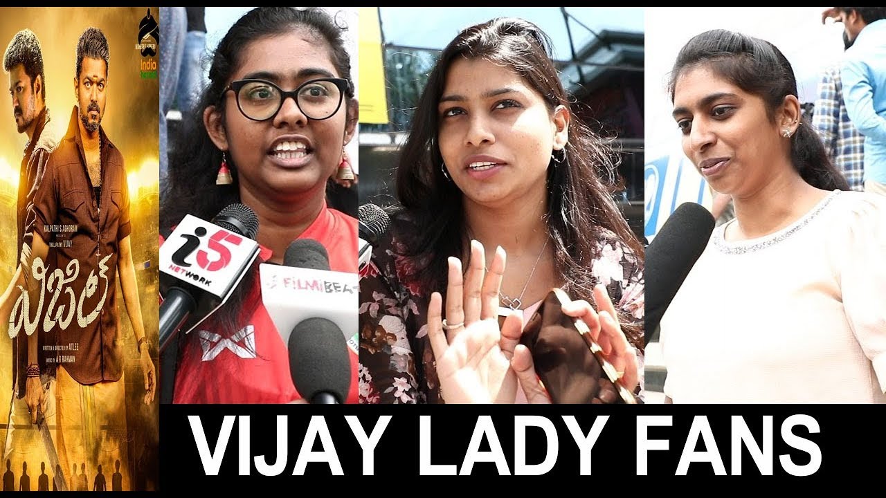 Lady Fans about Vijay || Whistle (Bigil) Public Talk || i5 Network