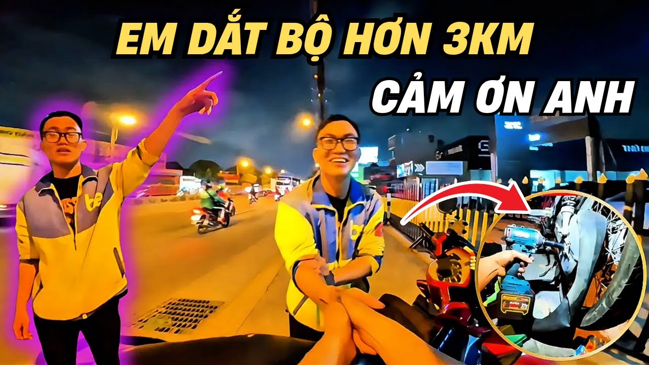 Giúp em sinh viên dắt bộ hơn 3km, hỏi mới biết chuyện sảy ra trước đó...