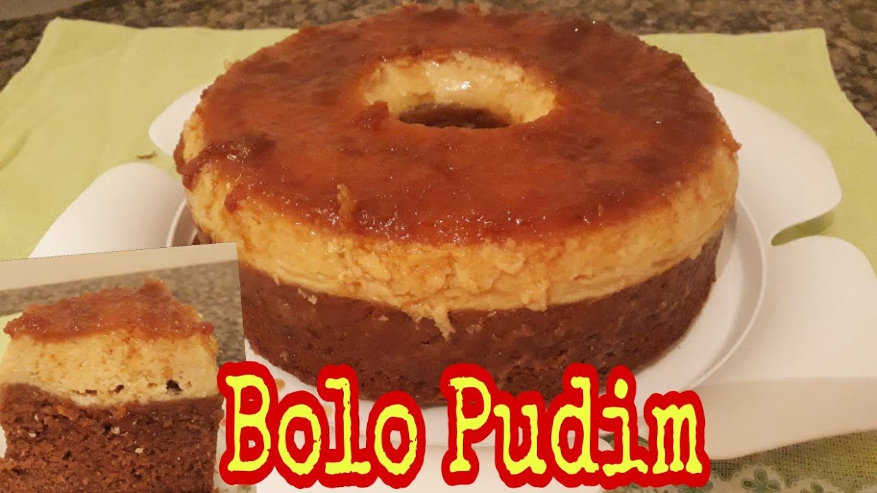 BOLO PUDIM DELICIOSO COM MASSA DE CHOCOLATE | FÁCIL DE FAZER