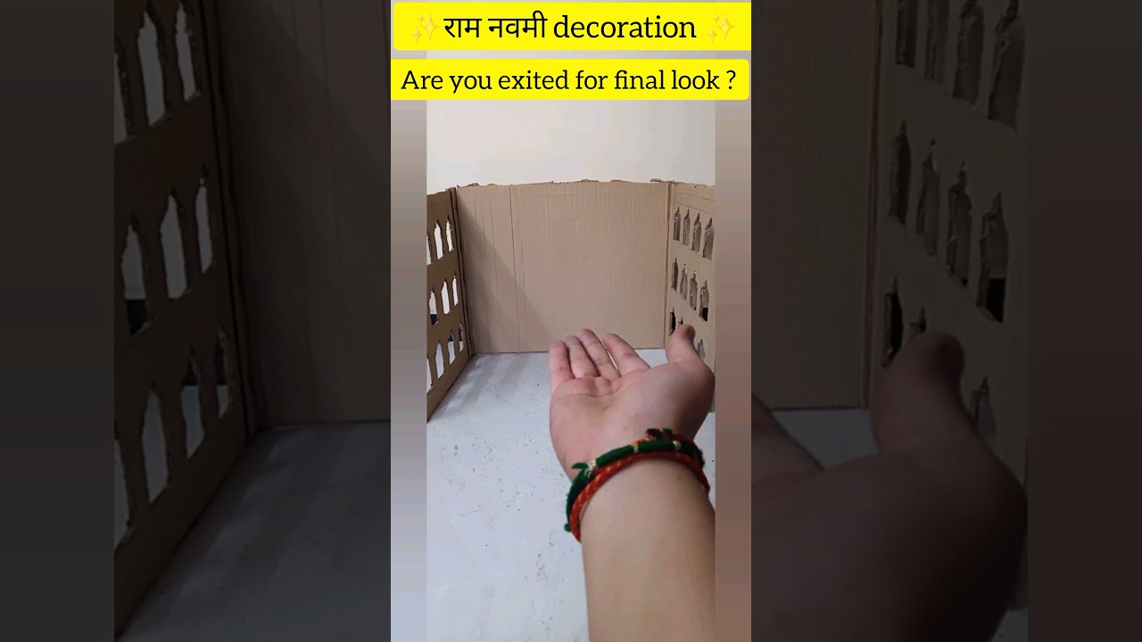 👀Are you exited for final look of Ram navami decoration.....? 