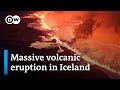 Volcano erupts in Iceland after series of earthquakes | DW News