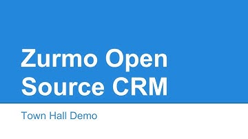 Zurmo Open Source CRM Demo