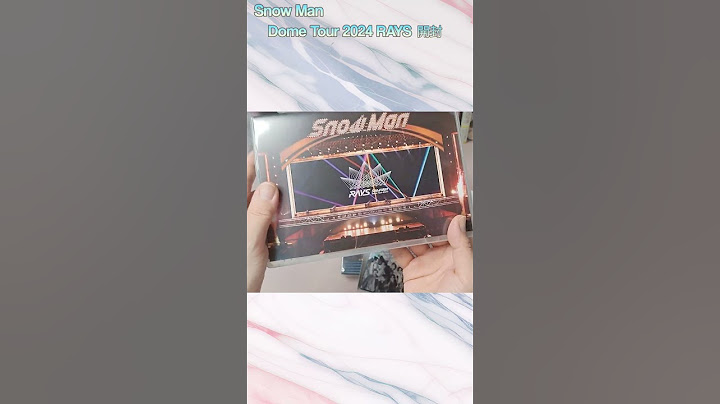 Snow Man Dome Tour 2024 RAYS 開封