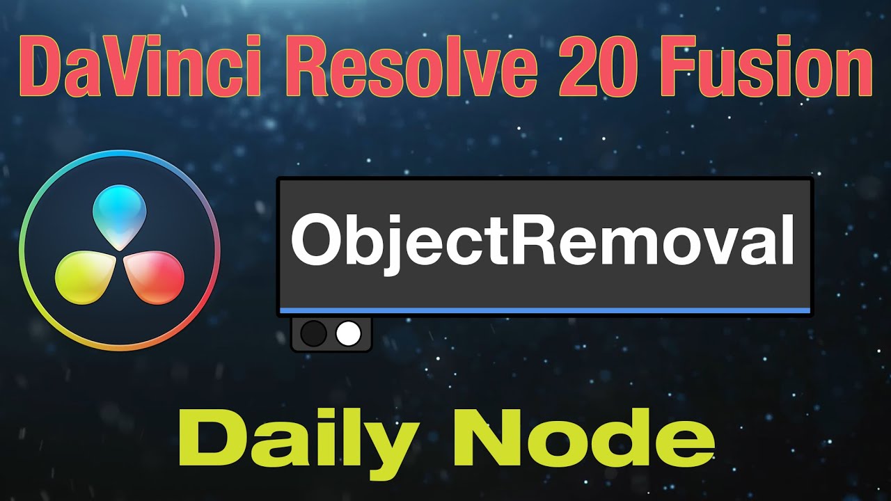 Узел удаления объектов DaVinci Resolve 20 Fusion