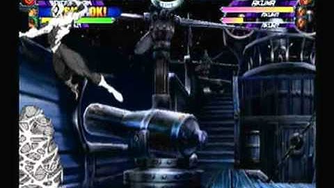 MvC2: Spiderman Meterless 100% 5 hit Combo vs Akuma