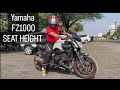 Yamaha fz1 seat height review  best litre bike for short riders